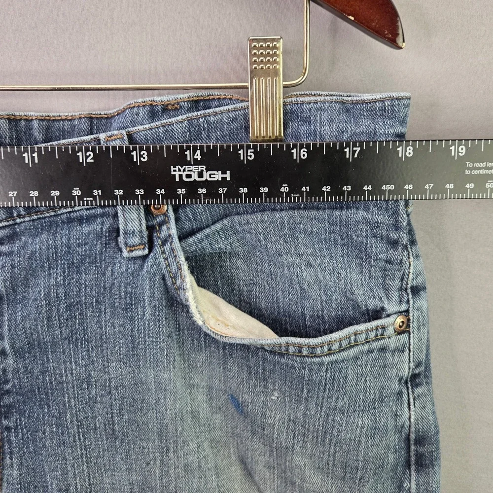 Wrangler Five Star Jeans Mens 36x29 Blue Straight Leg Premium Denim Pants - Picture 4 of 10